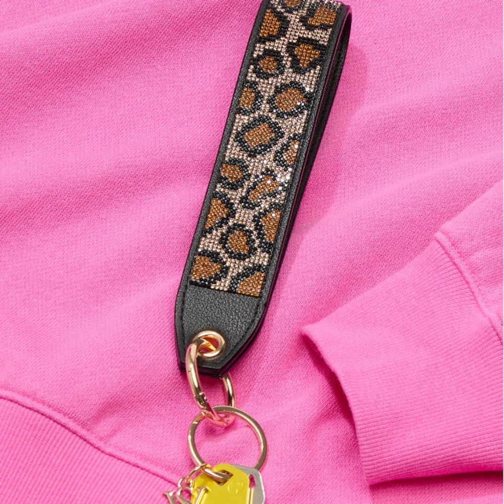 Victoria's Secret Black and Brown Key & Card Holder